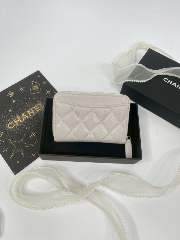【分期0利率】CHANEL 新款拉鍊零錢包【未使用閒置品】 