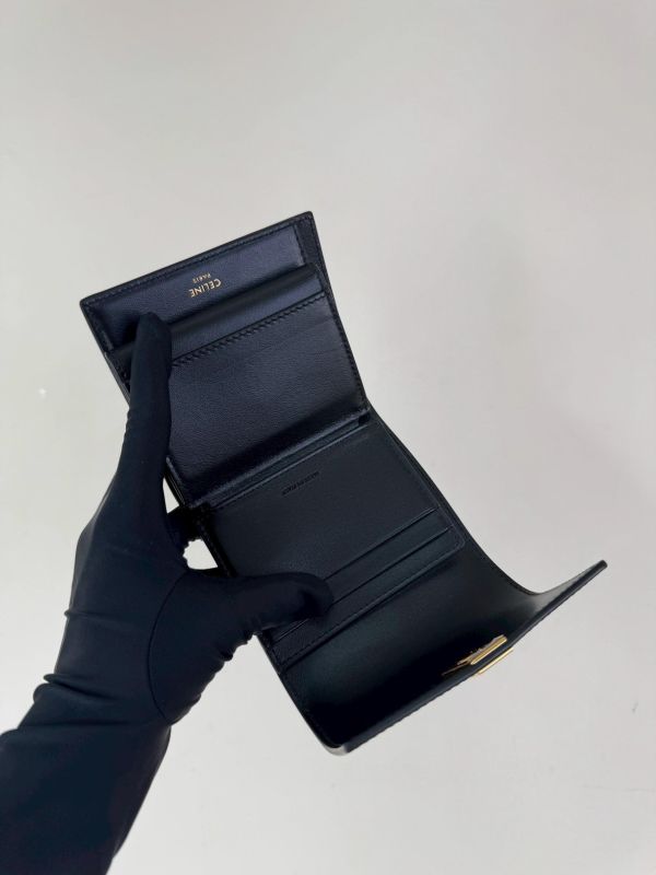 【99成新】CELINE 16 三折短夾 