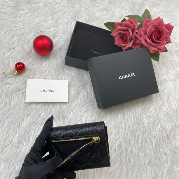 【12期0利率】CHANEL COCO三折短夾【全新閒置】 