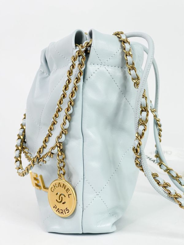 【95成新】CHANEL 22 迷你束口包 