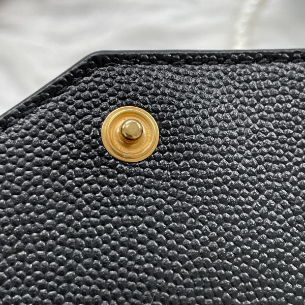【12期0利率】YSL 牛皮雙層扣式短夾【9成新】 