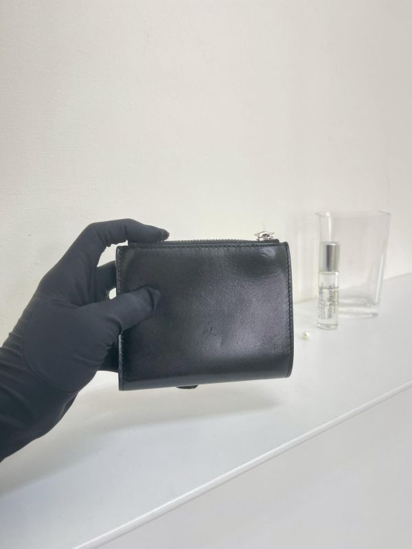 【9成新】YSL 滑面牛皮對折零錢袋短夾 
