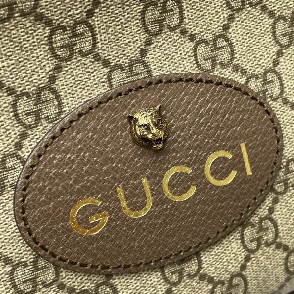 【12期0利率】GUCCI GG Superme 老虎LOGO相機包【95成新】【現金價】 