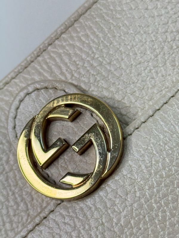 【85成新】GUCCI 荔枝皮雙G WOC 