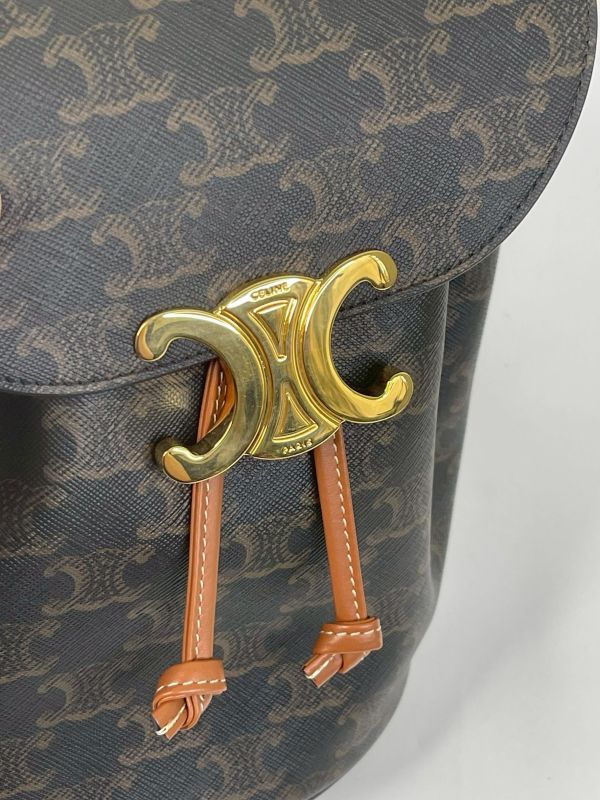 【99成新】CELINE BONNIE標誌印花背包 