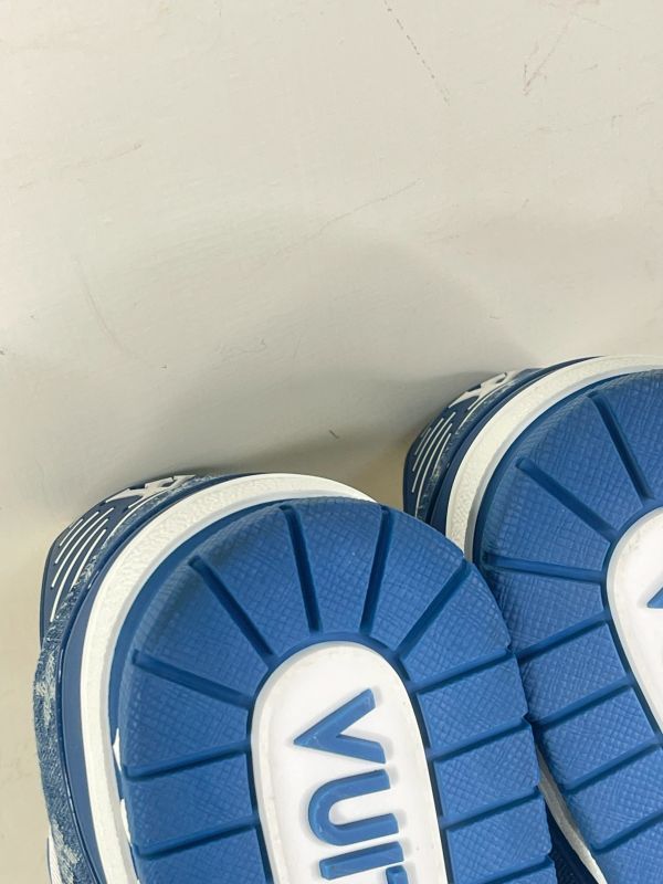 【分期0利率】LV Trainer Sneaker 深藍  9碼【99成新】 