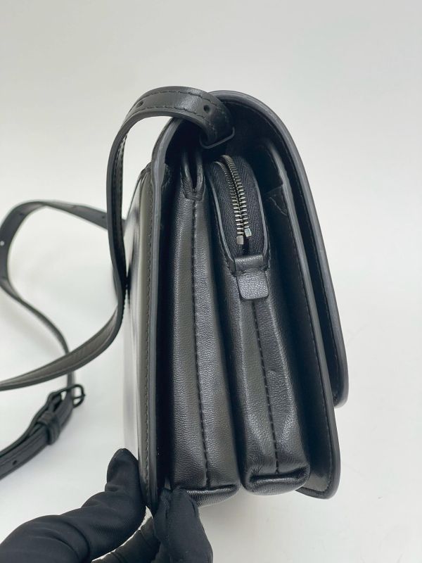 【9成新】BALENCIAGA 金屬B Logo風琴小方包 