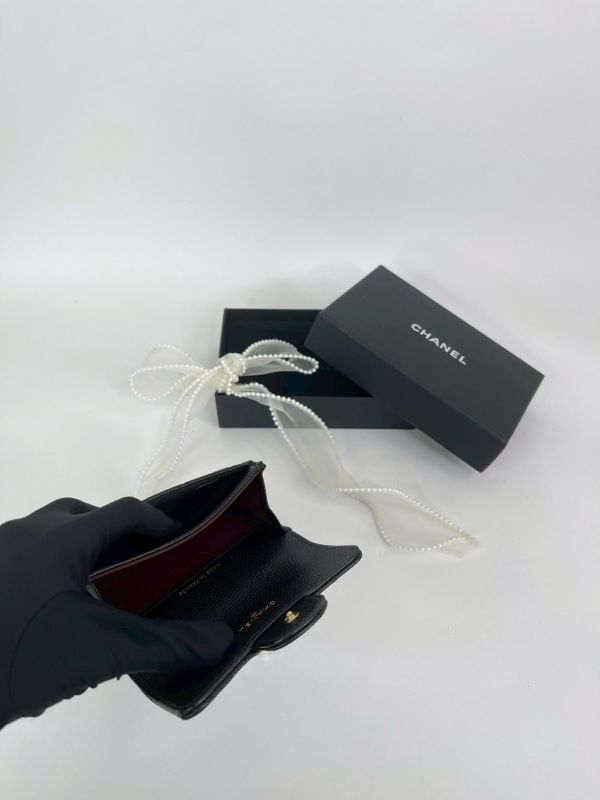 【99成新】CHANEL COCO 牛皮零錢卡包 