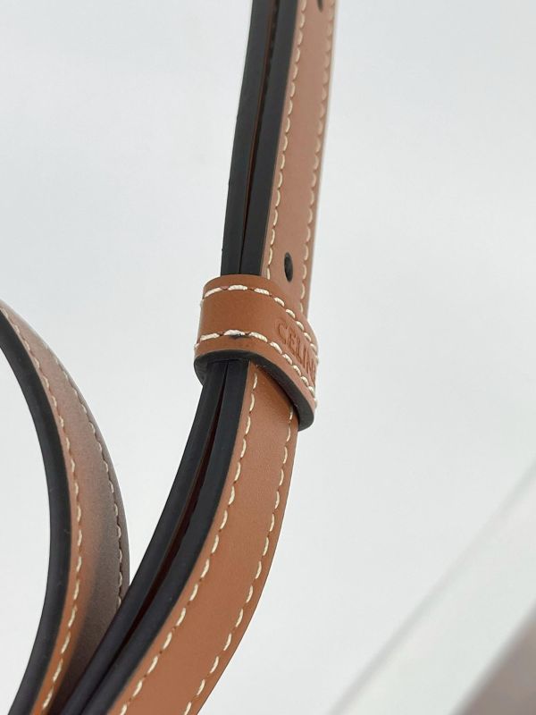 【95成新】CELINE Triomphe帆布中型Folco手袋 