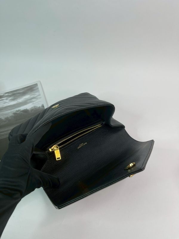 【分期0利率】YSL  山型紋學院包【95成新】 