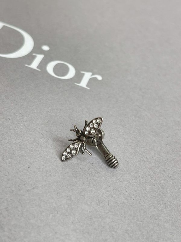 【分期0利率】DIOR J'adior 水鑽蜜蜂不對稱耳環【9成新】 