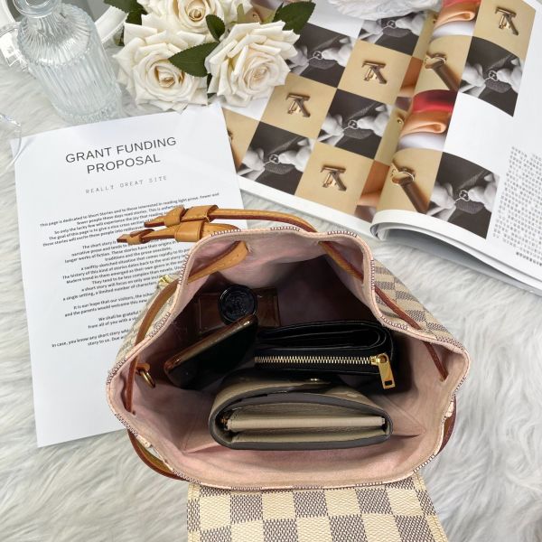 【12期0利率】LV SPERONE BB  棋盤格小書包【85成新】 