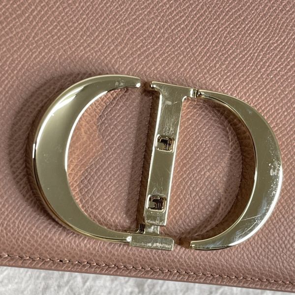 【12期0利率】DIOR 30 MONTAIGNE 中號 乾燥玫瑰粉【95成新】 