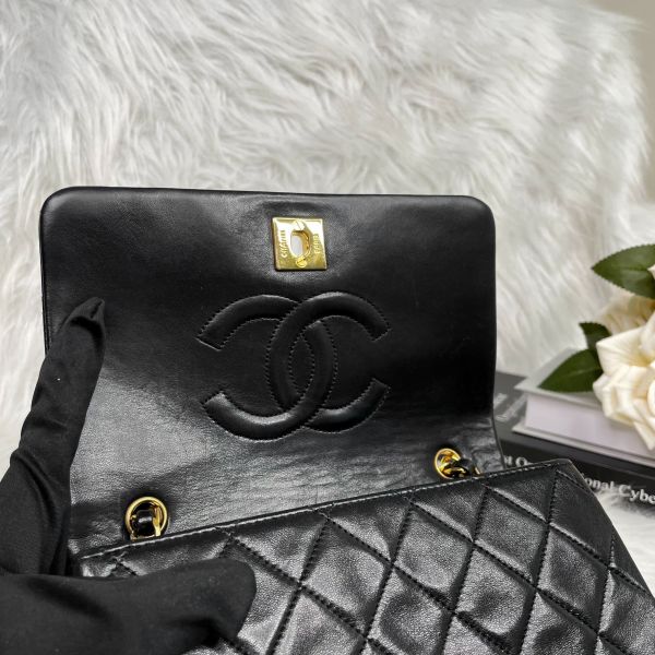 【12期0利率】Chanel VTG  Mini 書包釦口蓋包 19cm【9成新】 
