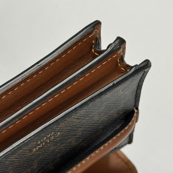 【12期0利率】CELINE 凱旋門翻蓋雙層卡包【9成新】 