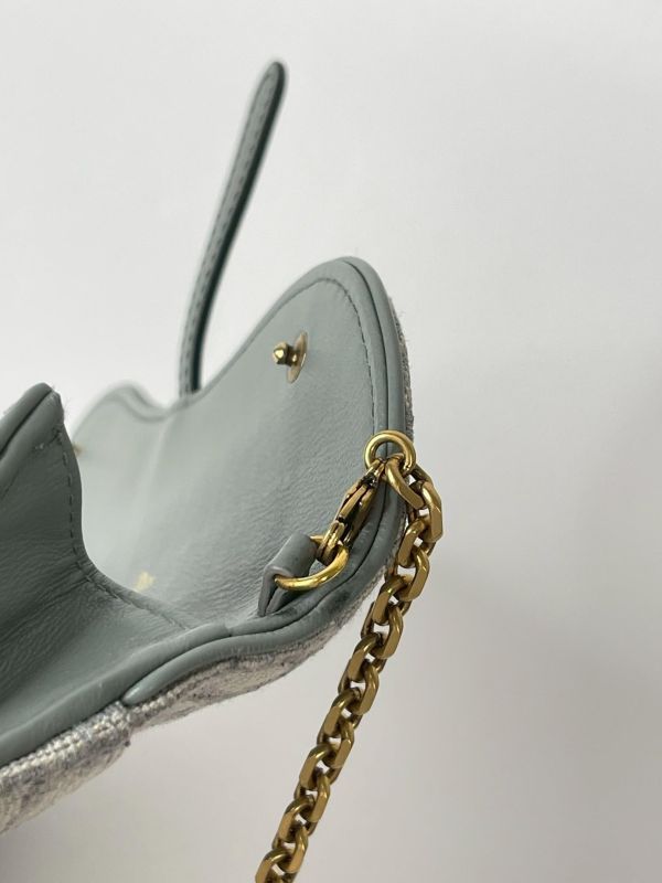 【9成新】DIOR Saddle 長型鏈帶銀包 