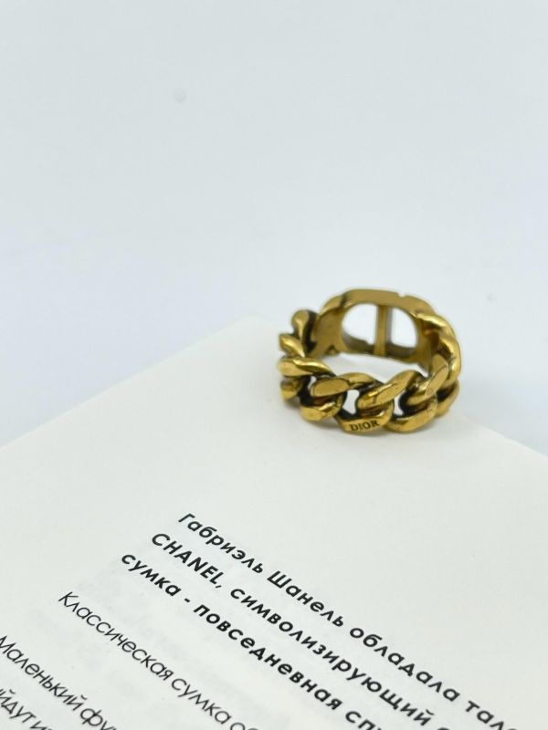 【9成新】DIOR CD Icon 鏈環戒指 