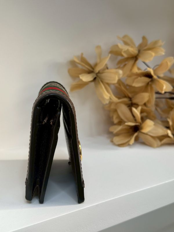 【分期0利率】GUCCI OPHIDIA GG零錢對開短夾【9成新】 