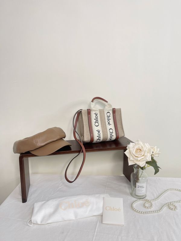 【分期0利率】CHLOE mini woody tote bag【95成新】 