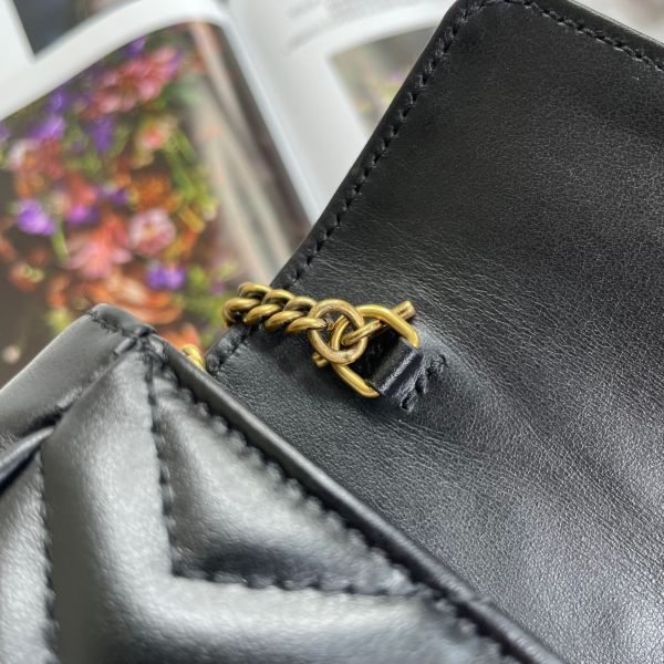 【12期0利率】GUCCI GG MARMONT迷你翻蓋單肩包【9成新】 