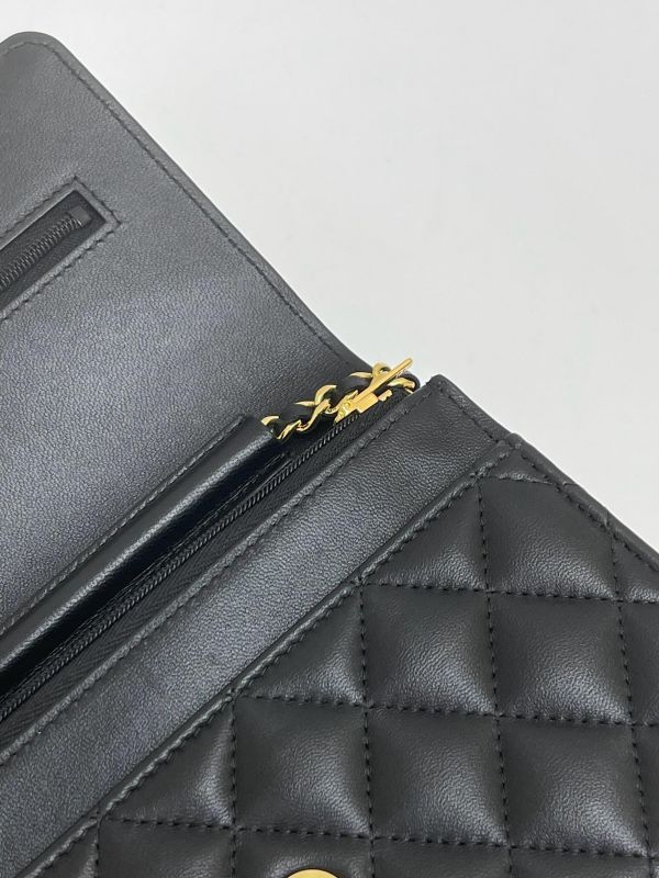 【99成新】CHANEL  WOC 羊皮金扣 
