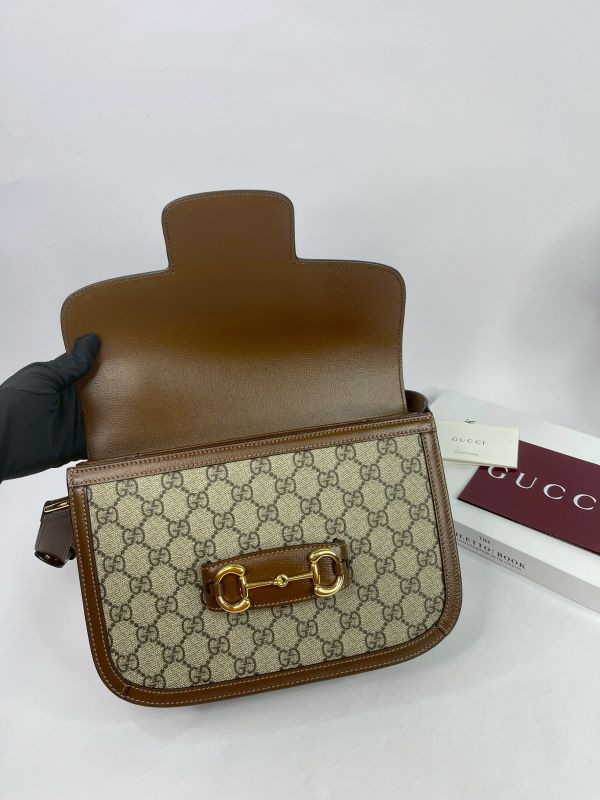 【分期0利率】GUCCI Horsebit 1955 中號肩揹袋【99成新】 