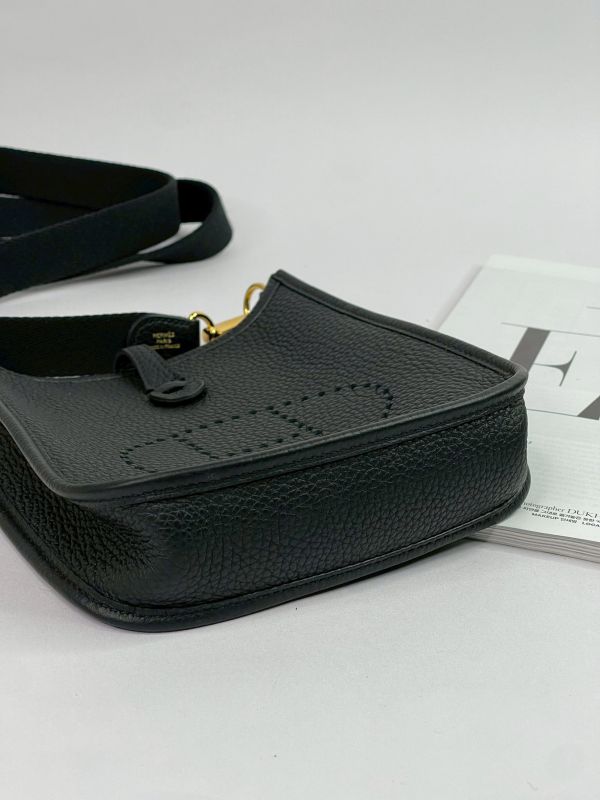 【分期0利率】HERMES Evelyne mini 黑色【95成新】 