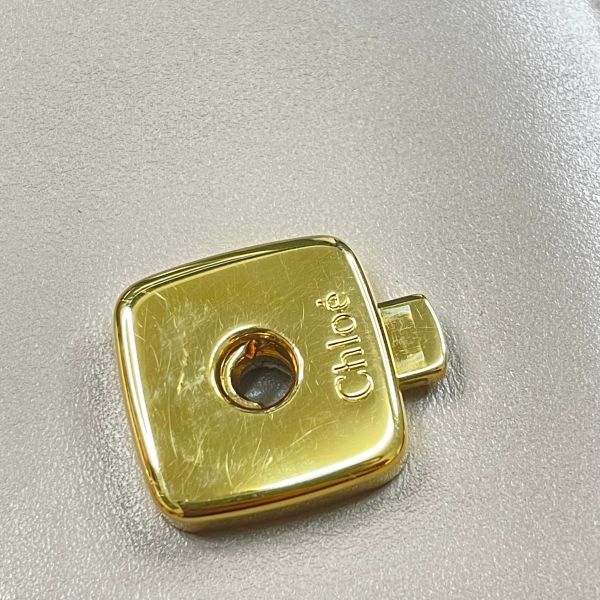 【12期0利率】CHLOE clutch c bag奶茶色【95成新】 