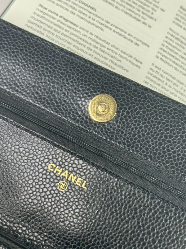 【分期0利率】CHANEL 魚子醬 WOC 黑金牛 【95成新】 