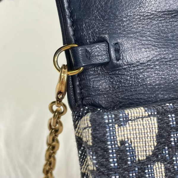 【12期0利率】DIOR 老花鍊帶零錢包【9成新】 