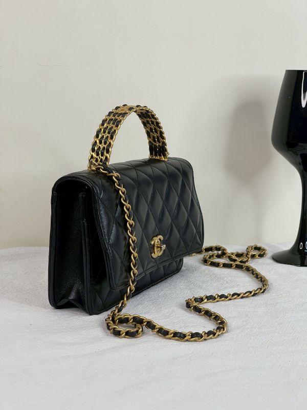 【分期0利率】CHANEL 23P 提把手機包 【9成新】 
