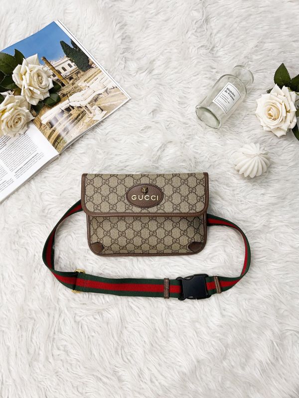 【分期0利率】GUCCI Supreme虎頭胸包 【99成新】 
