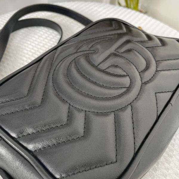 【85成新】【12期0利率】Gucci GG Marmont拉鍊相機包 
