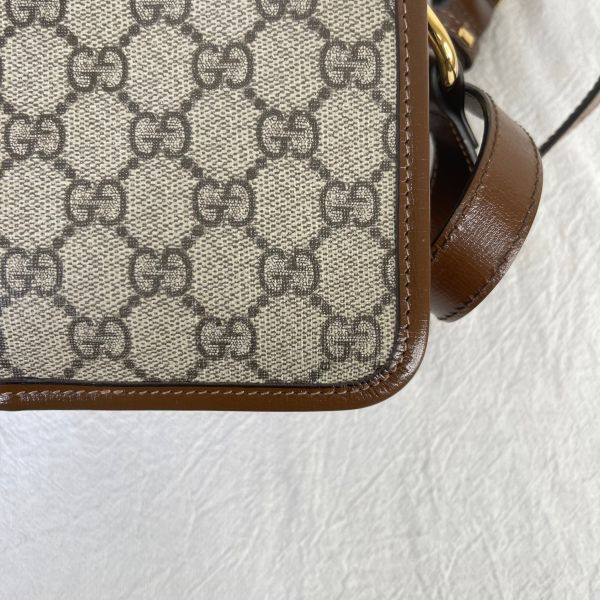 【12期0利率】GUCCI  Retro GG Supreme 斜背方包【95成新】 