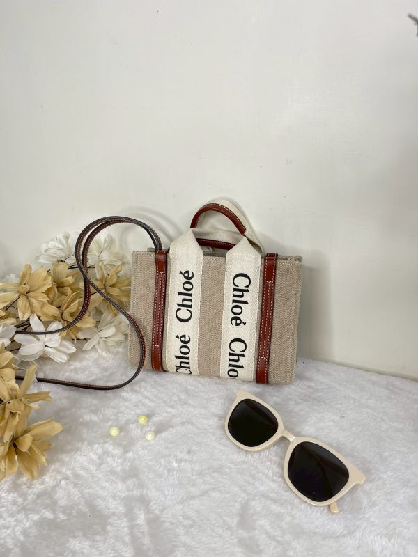 【分期0利率】CHLOE WOODY TOTE 迷你 棕【88成新】 