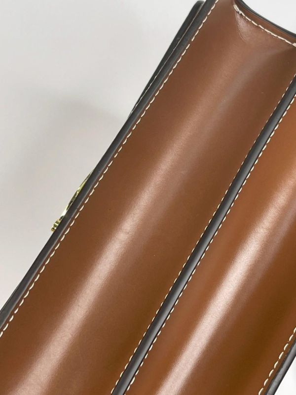 【95成新】BURBERRY TB帆布翻蓋斜背包 