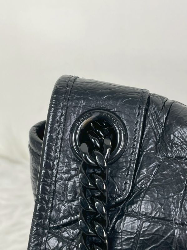 【分期0利率】YSL 鱷魚壓紋NIKI 中號【95成新】 
