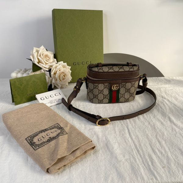 【99成新】【12期0利率】GUCCI OPHIDIA GG迷你化妝包 