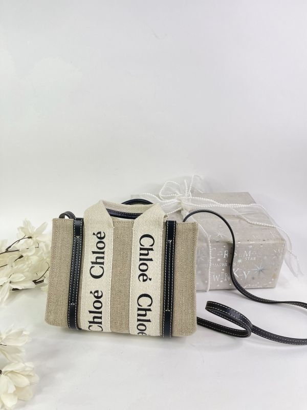 【分期0利率】CHLOE MINI WOODY 深藍【95成新】