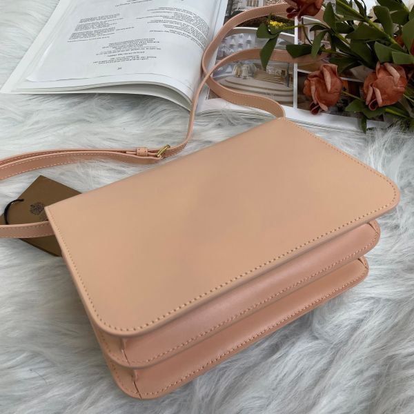 【9.9成新】【12期0利率】TB 小號專屬別皮革鎖識扣包 豆腐包 