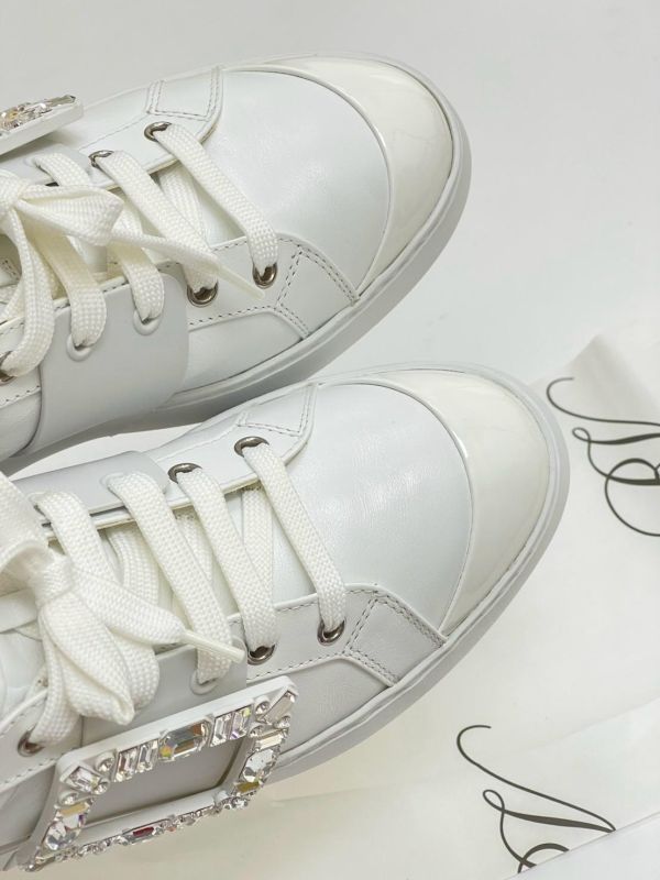 【95成新】Roger Vivier Viv' Skate 皮革運動鞋 38號 
