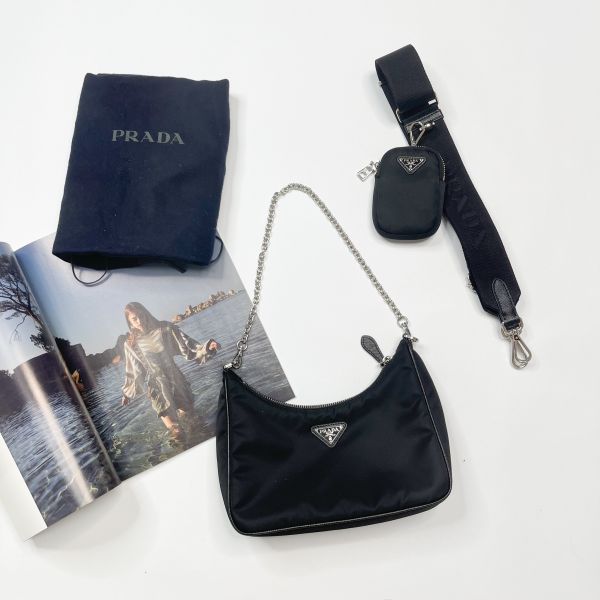 【12期0利率】PRADA RE-NYLON二合一手袋【95成新】 