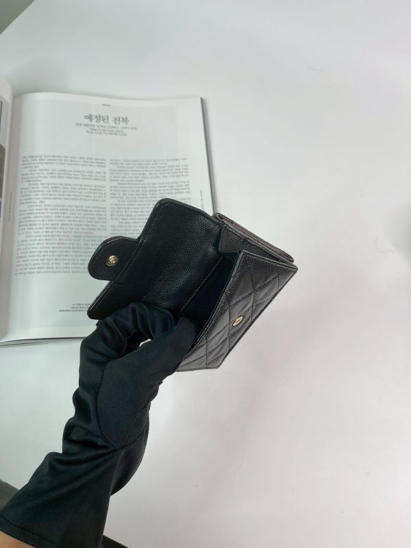 【分期0利率】CHANEL COCO迷你雙層三折短夾【9成新】