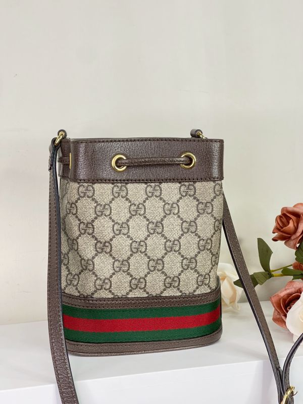 【分期0利率】GUCCI OPHIDIA GG 迷你水桶袋 【9成新】 
