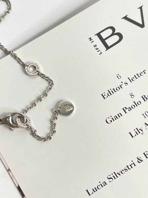 【分期0利率】BALGARI純銀配陶瓷慈善款項鍊 【95成新】 