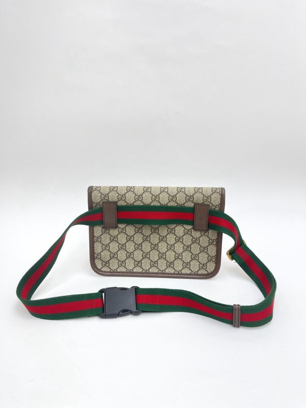 【95成新】GUCCI Supreme虎頭胸包 