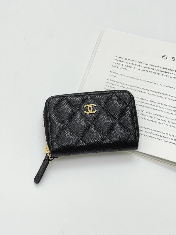 【閒置新品】CHANEL COCO 拉鍊零錢卡包 