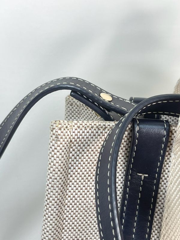 【分期0利率】Chloé 背帶款小號 Woody Tote Bag 深藍色【9成新】 