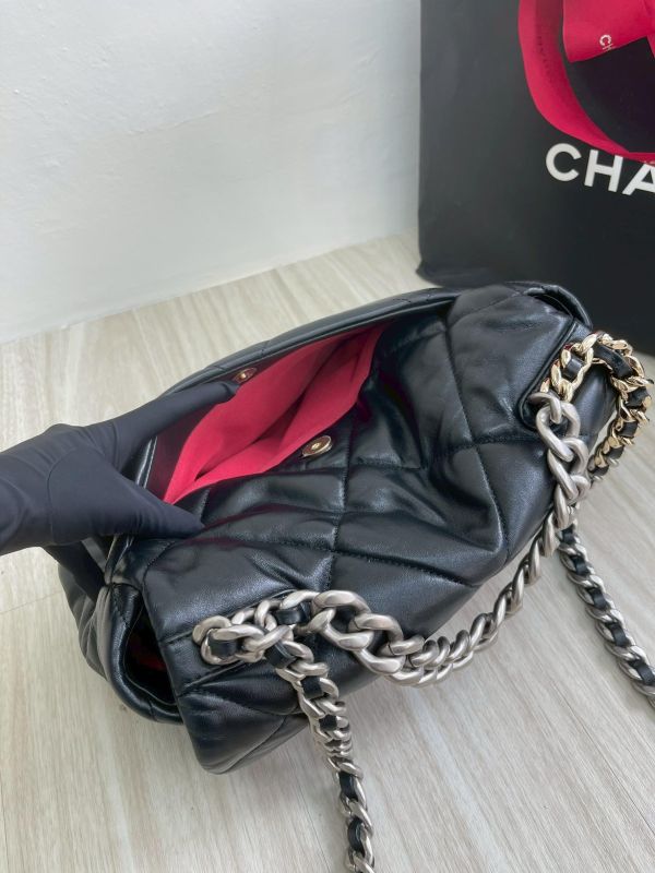 【95成新】CHANEL 19大型口蓋包 