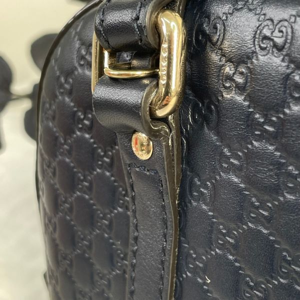 【12期0利率】GUCCI Guccissima小LOGO牛皮兩用保齡球包【九成新】 